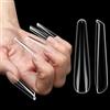 Novo Ovo Punte per Unghie Russe Mandorla Bara Ballerina, Kit Unghie Completo in Gel Morbido x Acrilico Copertura Completa per Manicure Unghie Finte Scolpiture 3D a Bordo Russia, Punta Francese Extra