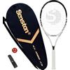 Senston Racchetta da Tennis da 27 (68,5 cm), Racchette Tennis Professionale con Buon Controllo, con Borsa da Tennis, Grip da Tennis, Smorzatore di Vibrazioni, black