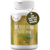 Sensilab Berberina 500 mg - Integratore vegano di berberina ad alto dosaggio - Pepe nero - Cromo - 120 Capsule - Fornitura per 4 mesi - Da Sensilab