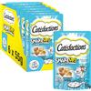 Catisfactions Snack per Gatto, Shake Ups Multivitamins Banchetto ai Frutti di Mare, 6 pacchi da 55g