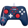 Konix PSG Controller con cavo per Nintendo Switch, Switch 2 e PC - Funzione vibrazione - Cavo da 3 m - Blu, bianco e rosso