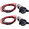 CGEAMDY 2 Pezzi Auto Presa accendisigari 12V-24V DC, Adattatore Universale Impermeabile per Accendisigari per Auto, Camper, Marina, Camion, Impermeabile Ricambi Autos, Accessori per Autoveicoli