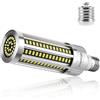 DragonLight Lampadina LED a pannocchia, senza ventola, super luminosa, 50 W, (equivalente 350 attacco E27/E40 grande, 6000 K, luce diurna, lm, per illuminazione residenziale e commerciale da soffitto