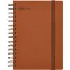 NU: Elite Premium Range, taccuino con rilegatura a filo, formato A4, con copertina rigida, quaderni di cancelleria, diario marrone chiaro, 120 pagine