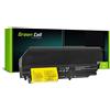 Green Cell® Extended Serie 42T5225 Batteria per Portatile Lenovo IBM ThinkPad T61 T400 R61 R61i R400 (9 Pile 6600mAh 10.8V Nero)