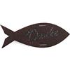 Petra's Bastel News Petra di Platino-News A-KFF3980-29 15 x Pesce, 80 mm con, Grazie, linguista, Feltro/Bordeaux