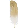 Artemio Confezione da 6 Piume Glitterate (Oro)