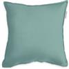 TOM TAILOR Kissenhülle Two-Tone Solid Colors Fresh Sage, 40x40 cm, 100% Baumwolle/Satin, mit Doppelnaht, farbiger Paspel am Kissen und Markenreißverschluss