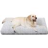 KSIIA Cuscino per Cani Taglia Grande, Cuccia Cane Interno, XL, 105x70cm, Base Antiscivolo, Lettino per Cani, Lavabile in Lavatrice, Materassino Cane, Grigio