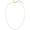 Purelei Bloomy - Collana impermeabile in acciaio inossidabile - Collana con perle di conchiglia - Gioielli alla moda per un look personalizzato - Collana di perle da donna (Oro)