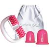 Stephanie Franck Beauty Pack N°1 - include 1 Rullo Massaggiante per il Corpo My Body Shaper, 2 Coppette Silicone per Massaggio My Cellu Shaper (5,5 cm e 7 cm) e 1 astuccio in cotone - rosa