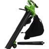 Greenworks GD40BVII - Soffiatore aspiratore a batteria - SENZA BATTERIA E CARICABATTERIE