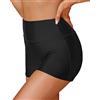 SHEKINI - Costume da bagno da donna, pantaloncini bikini, boxer elastiche estive, shorts Tankini a vita alta, pantaloncini da bagno, pantaloncini sportivi da nuoto, Blu scuro, L