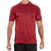 FRANKIE GARAGE FG Frankie Garage - Maglietta Sportiva Manica Corta per Uomo, Maglia Tecnica Slim Fit a Tinta Unita per Allenamento, Sport, Calcio, Running o Palestra, Taglia 4XS Colore Amaranto