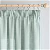 Woaboy Tende per Interni Lino con Fettuccia Tende Moderne Traslucido Decorative per Soggiorno Camera da Letto Finestra 2 Pezzi 140x260cm Blu
