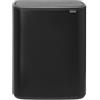 Brabantia Bo Touch Bin Pattumiera, Metallo, Nero Opaco, 60 Litri