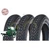 Union EGF10DMU Set 3 Pneumatici 100/90-10 per Piaggio Ape Scooter Vespa VESPONE 61L GOMME COPERTONI Disegno M I C H E L I N