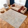 Safunion Tappeto Salotto pelo corto Moderno Astratto Tappeti Camera da letto Morbido Antiscivolo lavabile Tappeto Sala(160 x 200 cm, Grigio/Beige/Oro/Multicolore astratti)