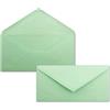 FarbenFroh by GUSTAV NEUSER 25 Buste da lettera verde menta DIN lunghe - 110 x 220 mm (11 x 22 cm) - adesivo umido senza finestra - ideali per biglietti d'invito - serie FarbenFroh