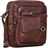 STILORD 'Ryan' Messenger Bag Uomo Pelle Borsa a Tracolla Vintage Leather Borsetta Piccola Elegante Borsello Vintage per iPad da 9.7 Pollici Cuoio, Colore:maraska - marrone scuro