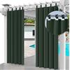 Ferocity Tenda per esterni impermeabile 220 x 155 cm impermeabile per patio portico anteriore pergola per giardino cortile balcone (1 pezzo) Verde [129]