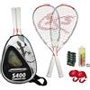 Speedminton, Set da Speed Badminton Set S400 2013, Multicolore (Silber/Rot/Schwarz), Taglia Unica