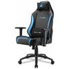 Sharkoon SGS20 Sedia da Gaming, Lega di Acciaio Pelle Sintetica, Nero/Blu, Normale