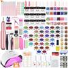 Milai Kit Unghie Gel Completo-180W Lampada UV,Kit Ricostruzione Unghie Gel Completo con Fresa per Unghie Professionale,12 Colori Gel,Kit Semipermanente Unghie,22pc Pennelli per Decorazione Nail Art 3D