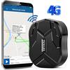 TKMARS GPS Tracker per Auto 10000mah Localizzatore GPS Spia Satellitare Auto Localizzatore Tracker GPS Smart Alarm Antifurto Auto Elettronico IP66 Impermeabile con 150 Giorni in Standby 4G TK905B