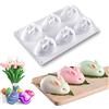 MARUKO Stampi silicone pasqua, Stampo per uova di coniglietto pasquale, in silicone, di grandi dimensioni, per torte e cioccolato, per pasticceria, decorazioni pasquali