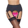 Cottelli Elegant Matte Look Suspender Belt with 8 Straps 2340356 Black XL