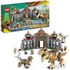 LEGO Jurassic Park Centro Visitatori: l'Attacco del T. Rex e del Raptor con 2 Dinosauri Giocattolo, Scheletro di Dino e 6 Minifigure, Regalo Adolescenti dai 12 Anni, Collezione 30° Anniversario 76961