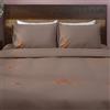 Deco Mex ART7054 Set di biancheria da letto 4 pezzi, in cotone, marrone, arancione, misura normale