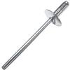 AERZETIX - Set di 100 rivetti ciechi Ø3.2x8mm con testa larga 10mm - DIN 7337 C - rivetto pop a rottura stelo - in alluminio/acciaio - C48142