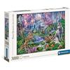 Clementoni gufo Collection Moonlit Wild, Puzzle Adulti 3000 Pezzi, Made in Italy, Multicolore, 33549
