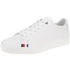 Tommy Hilfiger Thick Vulc Low Premium Lth FM0FM04881, Sneaker vulcanizzate Uomo, Bianco (White), 44 EU