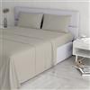 Italian bed Linen Cl El Grigio 2Pst Completo Letto, Microfibra, Chiaro, Matrimoniale, 240 x 270 cm, 4 unità