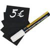 SECURIT Targhette - 5,2 x 7,4 cm (A8) - nero - Securit - set 20 pezzi (unità vendita 1 pz.)