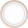 DOPLA Piatto fondo monouso Twin - rotondo - diametro 20,5 cm - cellulosa - avana-bianco - Dopla Green - conf. 10 pezzi (unità vendita 1 pz.)