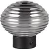 RL LIVE YOUR LIGHT Reality Leuchten Earl R57771154 - Lampada da tavolo a LED, in metallo nero opaco, vetro fumo, con LED da 1,5 Watt, 4 ingressi touch