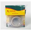 Sanfor 70042 - Confezione da 10 filtri + guarnizione per caffettiera 3 tazze, in alluminio, gomma, bianco/argento