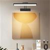 DESGNT Lampada da parete a telecomando, illuminazione di una lavagna a LED senza fili, testa di illuminazione a LED rotante con timer, lampada immagine a braccio girevole a 180 ° per affresco e