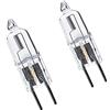 oniroview Kit 2 pezzi LAMPADINA ALOGENA BISPINA 24V 50W GY6.35 Luce Calda per Macchinari Industriali