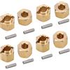 INJORA Ottone Ruota Hub Esagonale 5mm(+1mm) 6mm(+2mm) Adattatore Estensori per 1/18 RC Crawler Auto TRX4M Parti di Aggiornamento