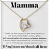 NONNA PROFESSIONISTA Collana Donna Mamma Dorata Amore Finitura in Oro, Argento Idee Regali per lei Nonna Compleanno Natale - Cofanetto con DEDICA incluso (Oro - Mamma)