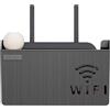 MNBVH Scatola Router e Prese WiFi da Muro, Mensola di Immagazzinaggio Nascondi Cavi da Parete, (Color:Nero)
