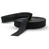 DOJA Barcelona | Nastri in Sbieco per Cucito | Rotolo di Sbieco 100m | Larghezza 50 mm | Nastro per Bordare in Poliestere | Nastro Sbieco Nero | Fettuccia Sbieco | Nastro Spina di Pesce Merceria