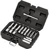 Draper 12397 - Set di chiavi a bussola per candelette PSG, 3/8 e 1/4 quadrato Dr. (18 pezzi)