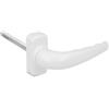 Amig - Maniglia con rosetta rinforzata - Modello Sendoa - Realizzata in alluminio - Misura: 125 X 66 mm - Quadrettino da 8 mm - Bianco