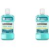 Listerine Cool Mint, Colluttorio Gusto Delicato Senza Alcol, a Base di Oli Essenziali Antibatterici, con Fluoruro, 500 ml (Confezione da 2)